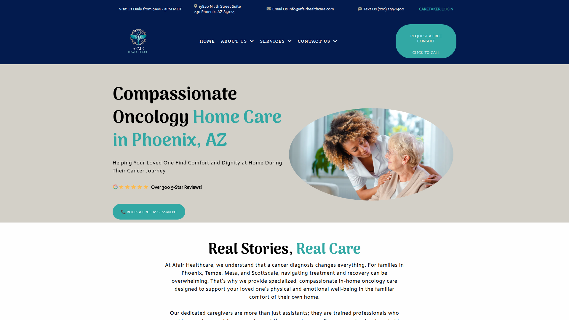Afairhealthcare — CareFinity website build