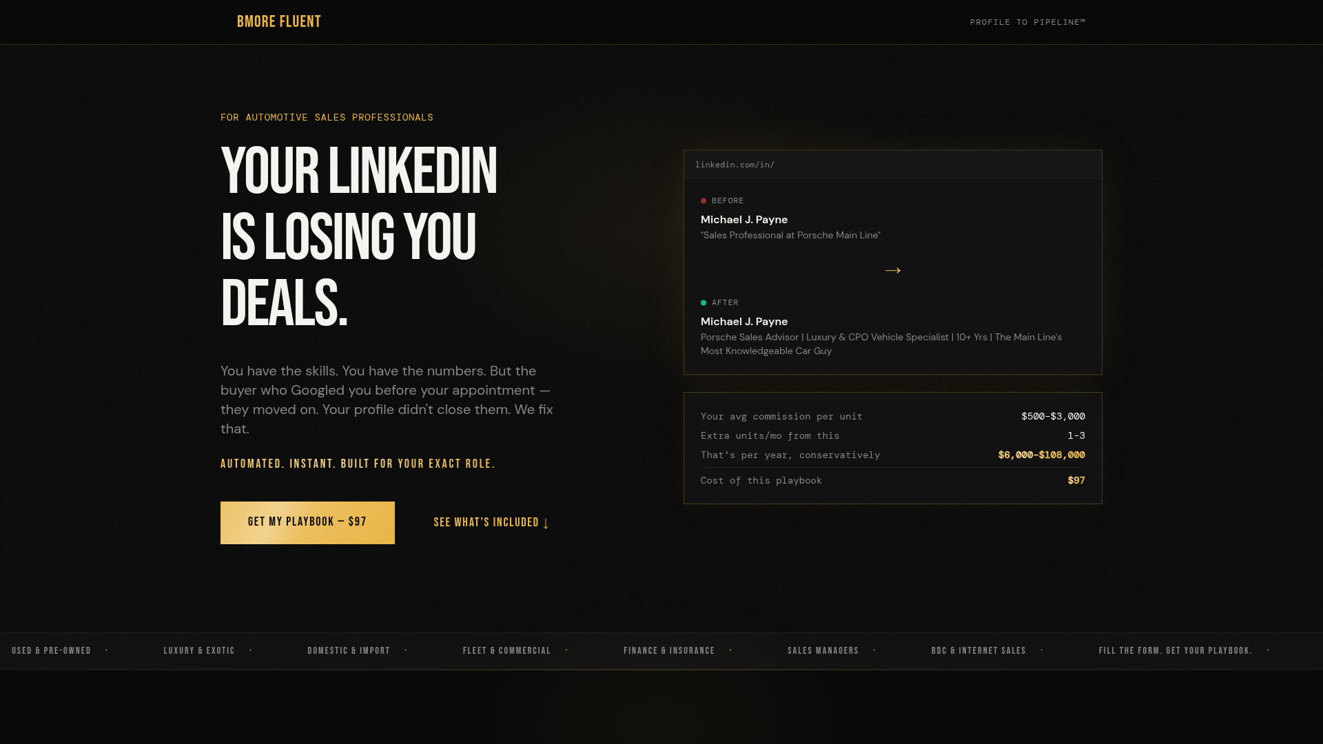 Aulinkedin Bmorefluent — CareFinity website build