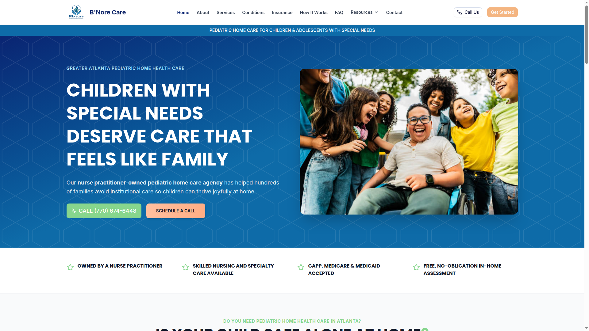Bnorecare — CareFinity website build