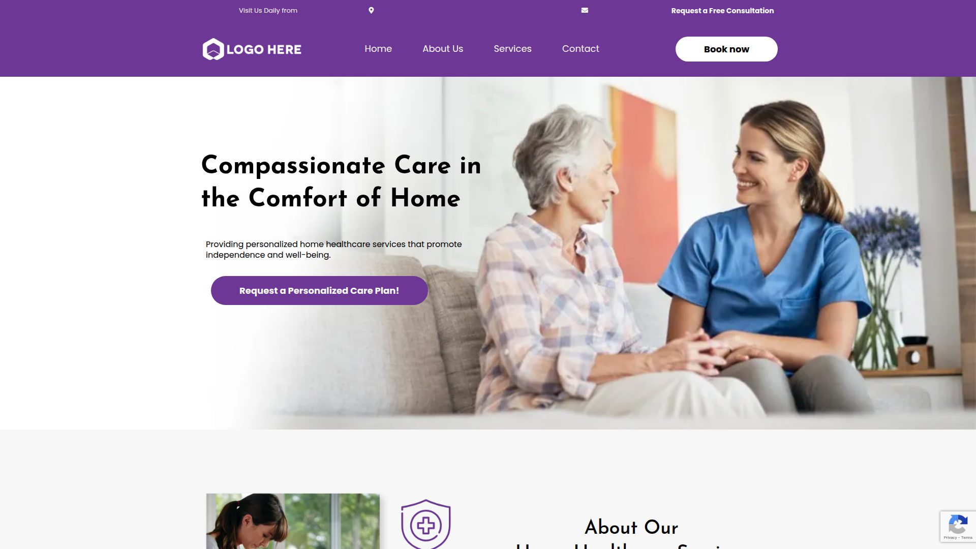 Home Health Services — CareFinity website build