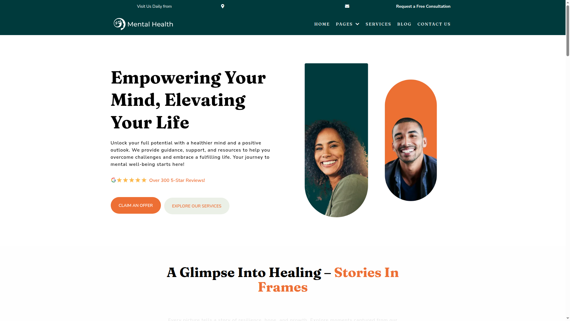 Mental Health Agency — CareFinity website build