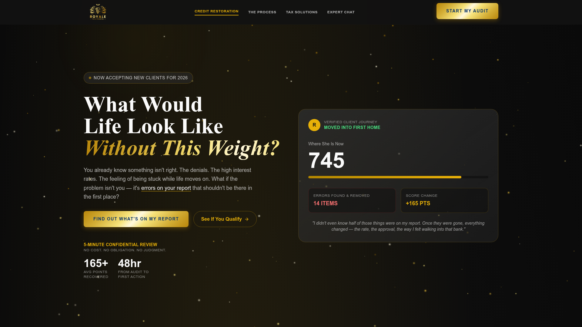 Royalefinancialsvcs — CareFinity website build