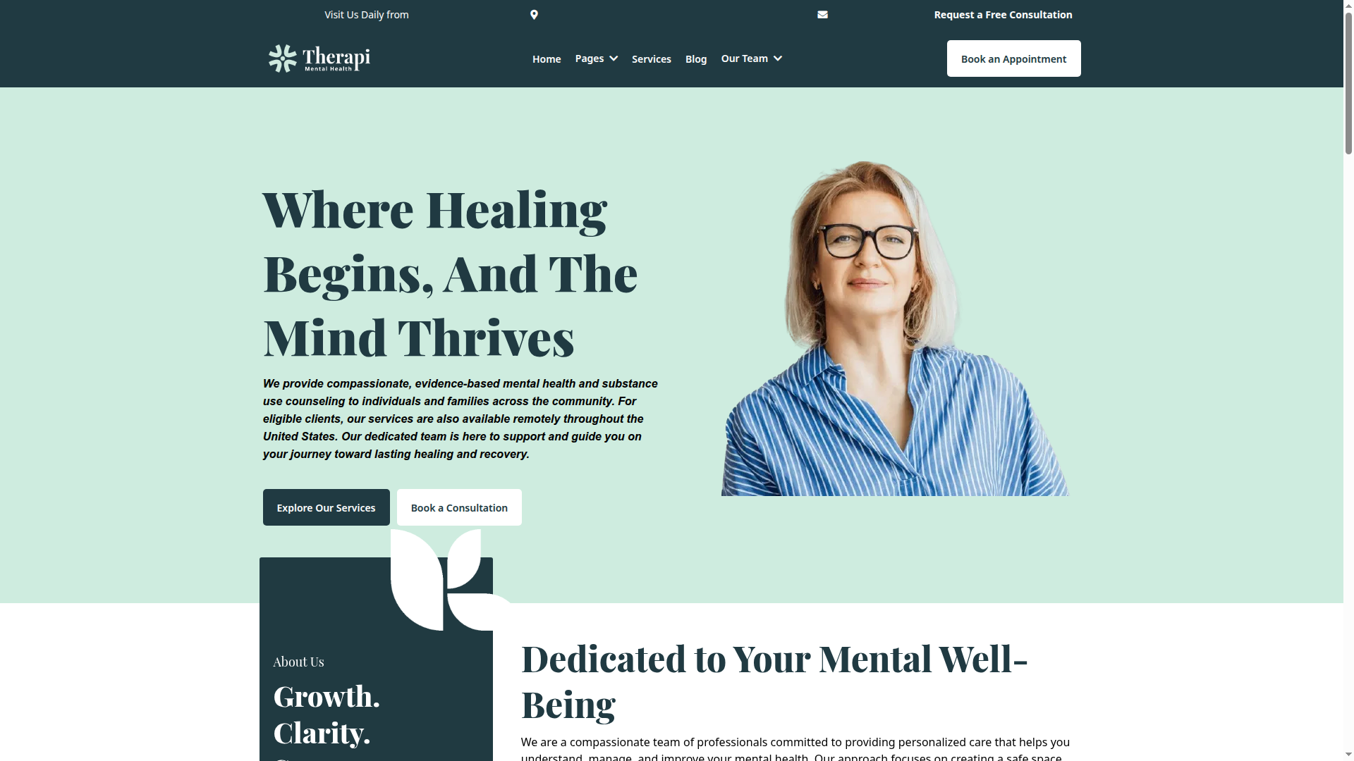 Therapi Mental Health — CareFinity website build